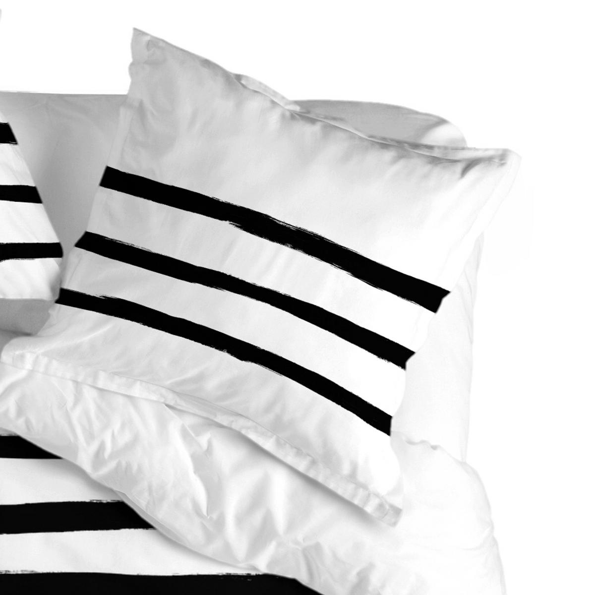 KISSENBEZUG stripes 80x80 cm mehrfarbig - Multicolor, Textil (80/80cm) - Happy Friday