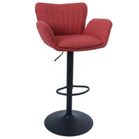 BARHOCKER Rot - Rot, Textil (50/110/45cm) - MCW