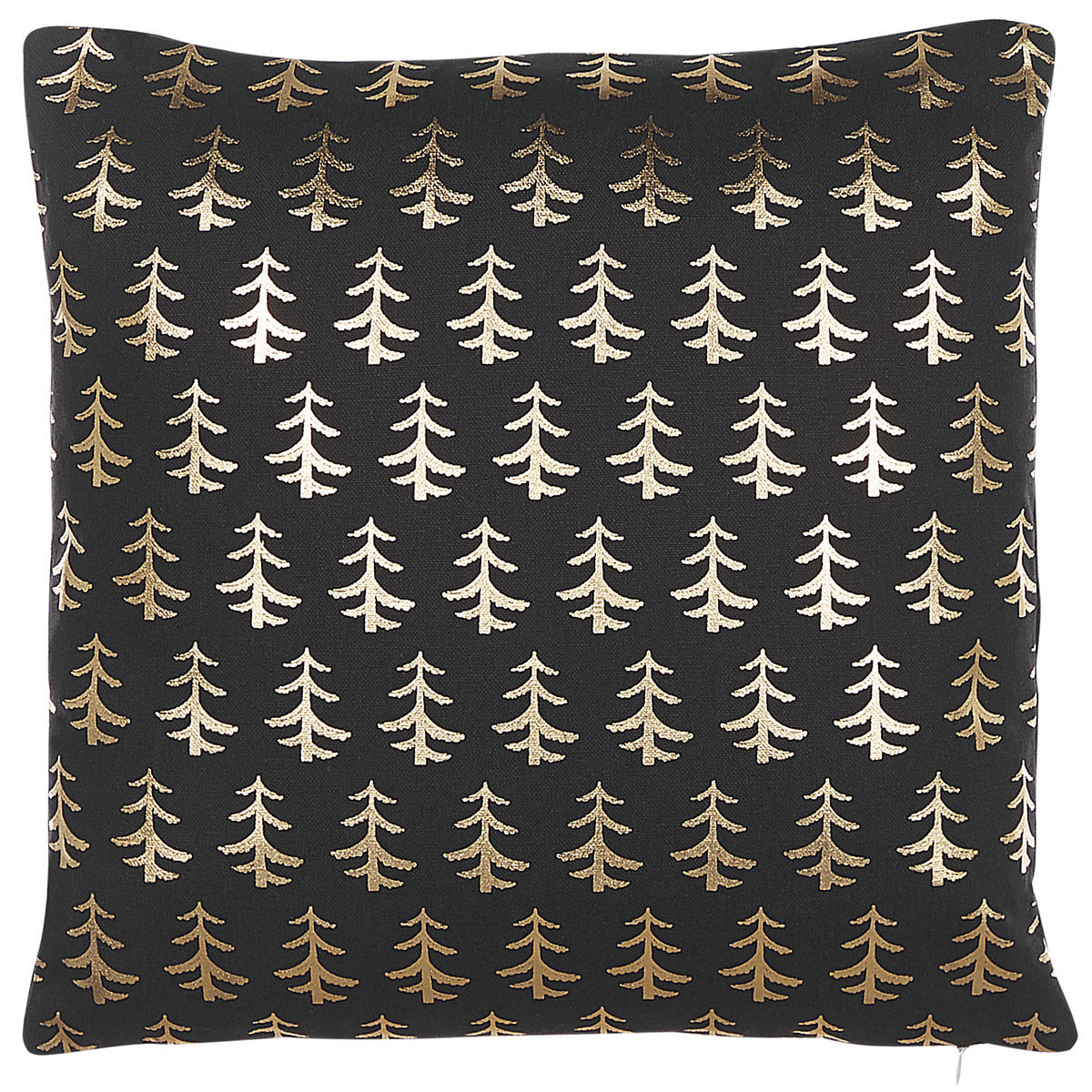 DEKOKISSEN 2er-Set Schwarz 45/45 cm Leroy - Schwarz, Naturmaterialen/Textil (45/45cm) - Beliani