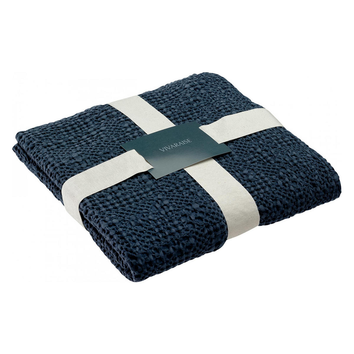 PLAID Tana perlweiß 140 x 200 cm - Hellgrau, Textil (140/200cm) - Vivaraise