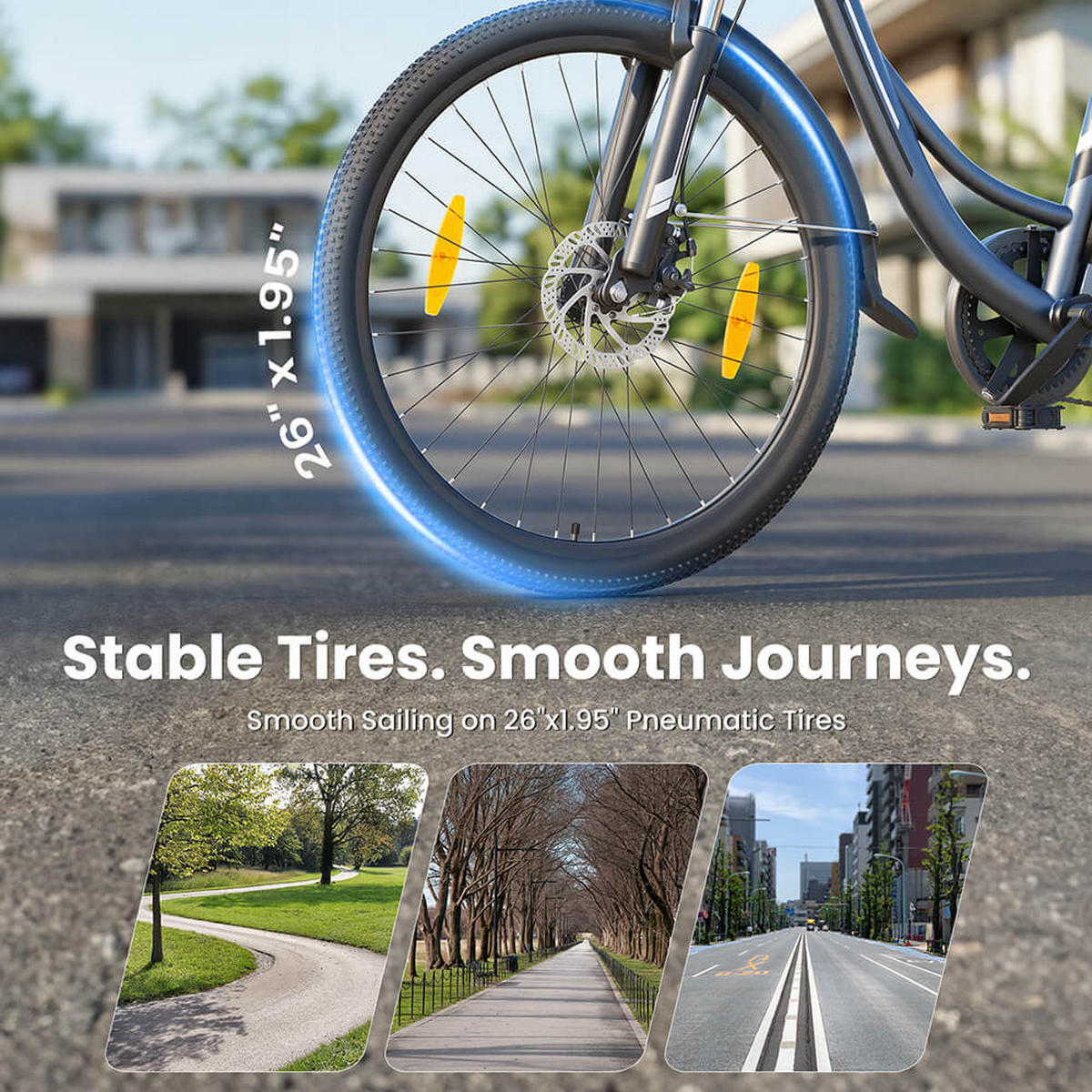 E-BIKE Touroll B1 – 90km Reichweite, 250W Motor, Shimano 7-Gang, Step-Thru Rahmen - Grau, Metall (117cm)