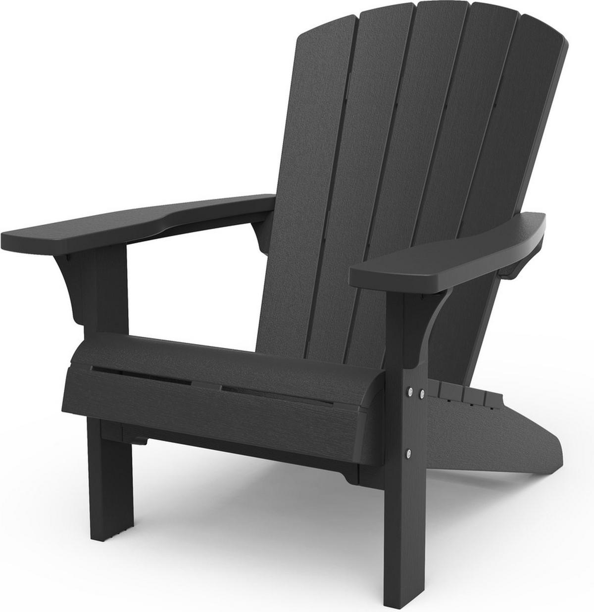 GARTENSTUHL Adirondack Troy - 2er Set mit Tisch - Anthrazit, Kunststoff - Keter