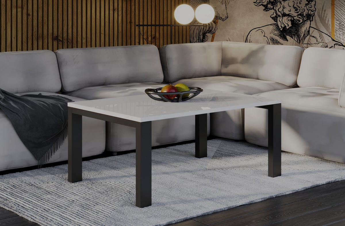 COUCHTISCH Garold - Weiß Hochglanz, Holzwerkstoff (120/80/55cm) - Endo-Moebel