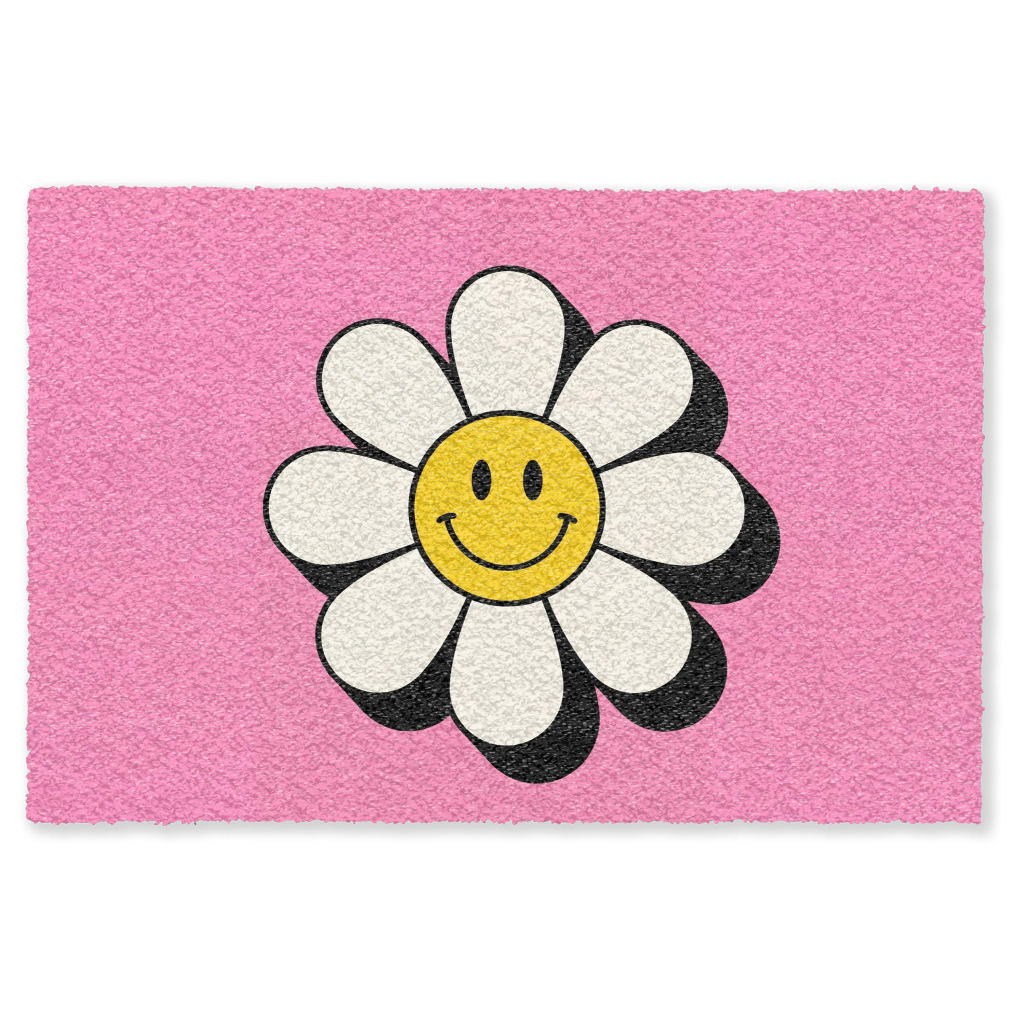 TEPPICH - Smiley - Blume - Rosa - 230x150 cm - Pink, Kunststoff/Textil (230/0.4cm) - OnlyWow