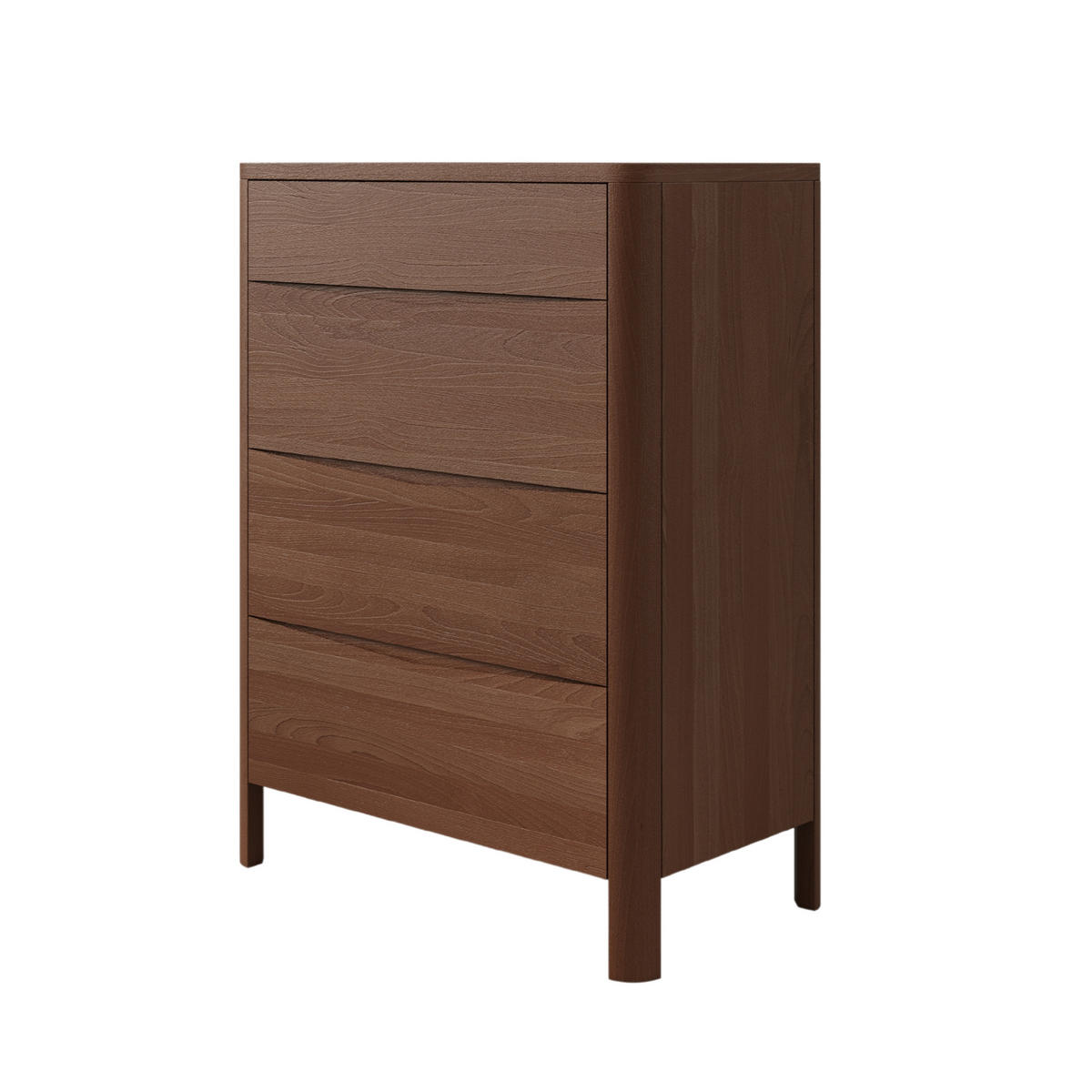 HOLZKOMMODE Modena Low 80, Nussbaumfarbe - Walnussfarben, Holz/Buchenholz (80.4/106.3/45cm) - Visby