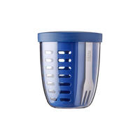 FRUITPOT Ellipse Vivid Blue 600 ml - Blau, Kunststoff (10.7/12.7/10.7cm) - Mepal