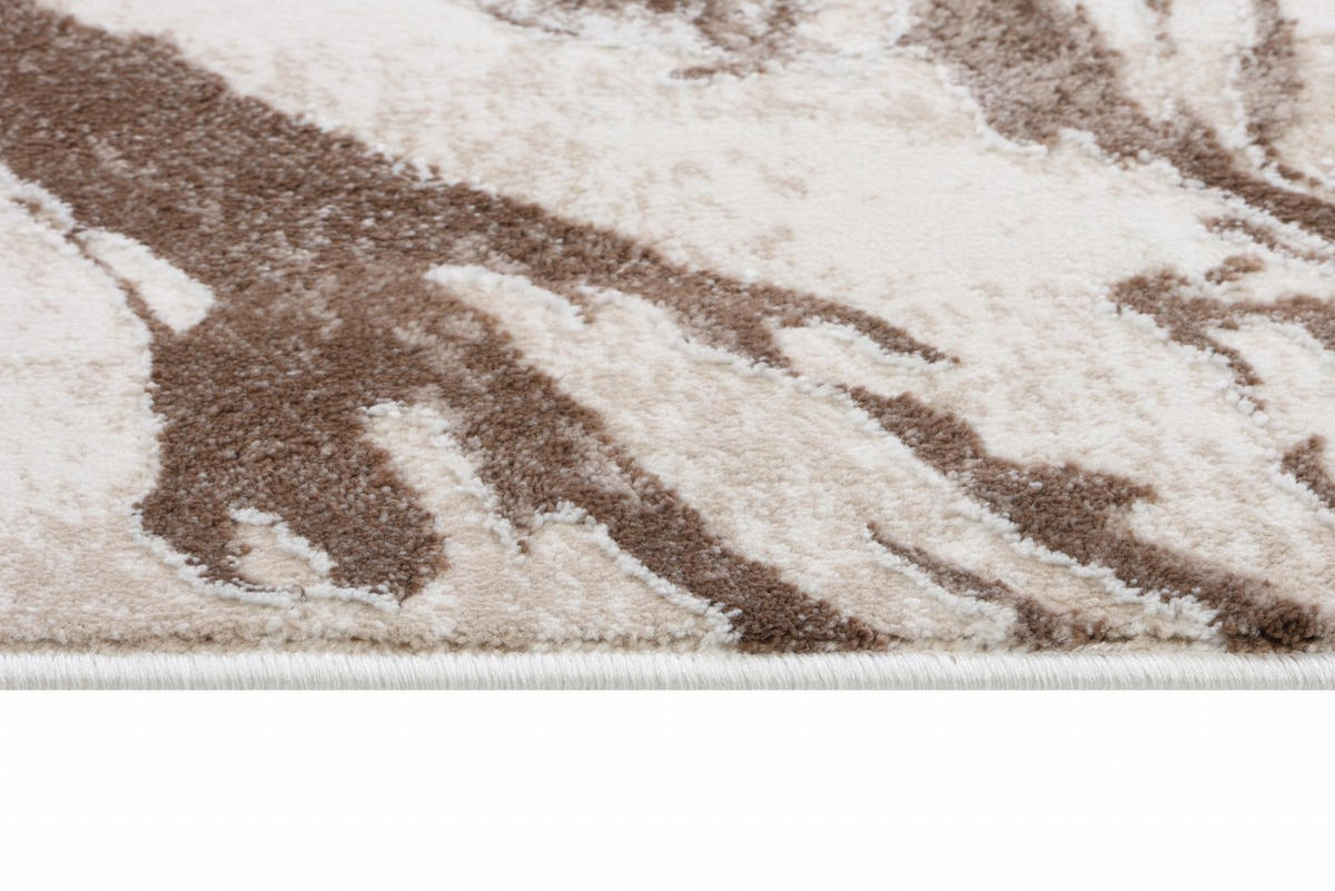 KOBEREC béžový hnedý krémový - 230 x 240 cm - hnedá/krémová, textil (230/240cm) - Mazovia