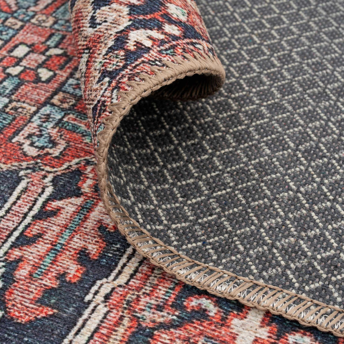 FLACHWEBETEPPICH Savanna Rot - Rot, Textil (240/330cm) - Kukoon Rugs