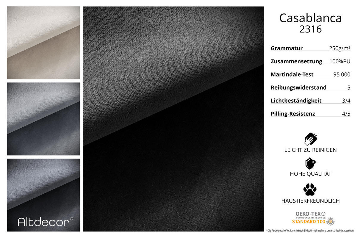 BOXBETT mit Matratze H3 und Lattenrost - NOVA - 120x200 Schwarz - Schwarz, Holzwerkstoff (120/200cm) - ALTDECOR