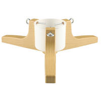 CHRISTBAUMSTÄNDER Holzoptik 62 cm 2,2 l - Weiß, Metall (62/16cm)