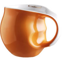 KAFFEEBECHER orange - Multicolor/Orange, Keramik (0.28L) - Luigi Colani Porzellan