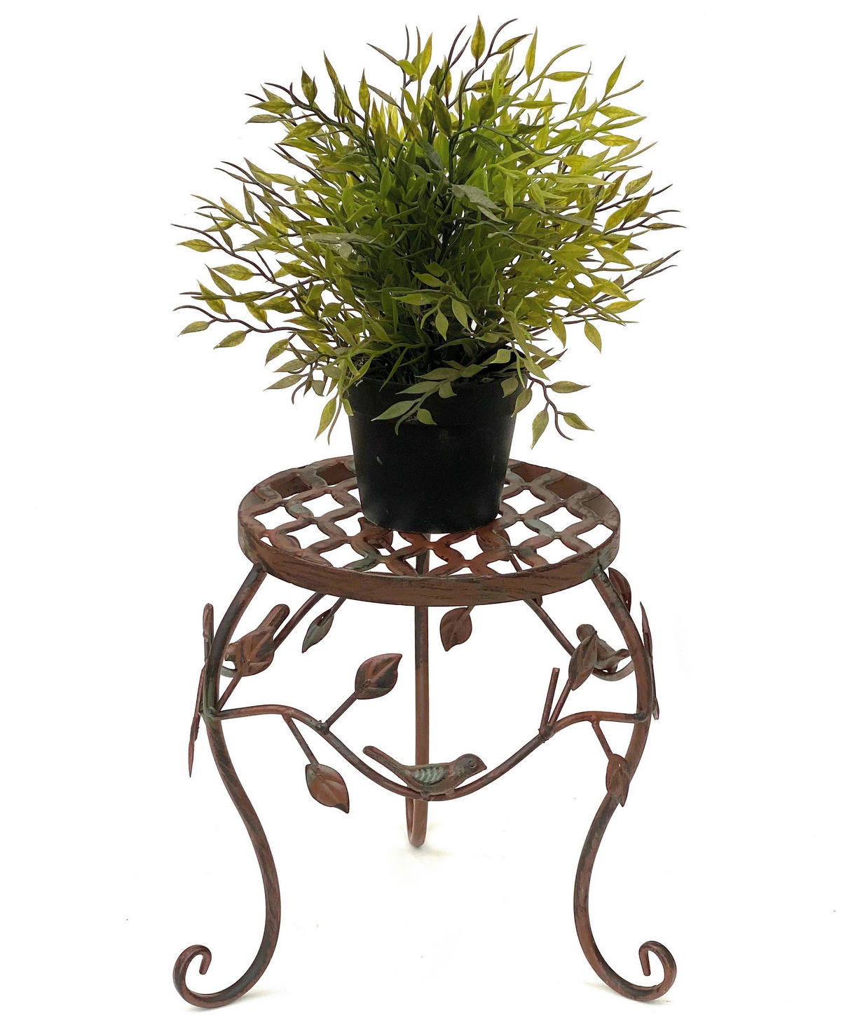 BLUMENHOCKER Metall Braun 25/25/25 cm - Braun, Metall (25/25/25cm) - DanDiBo