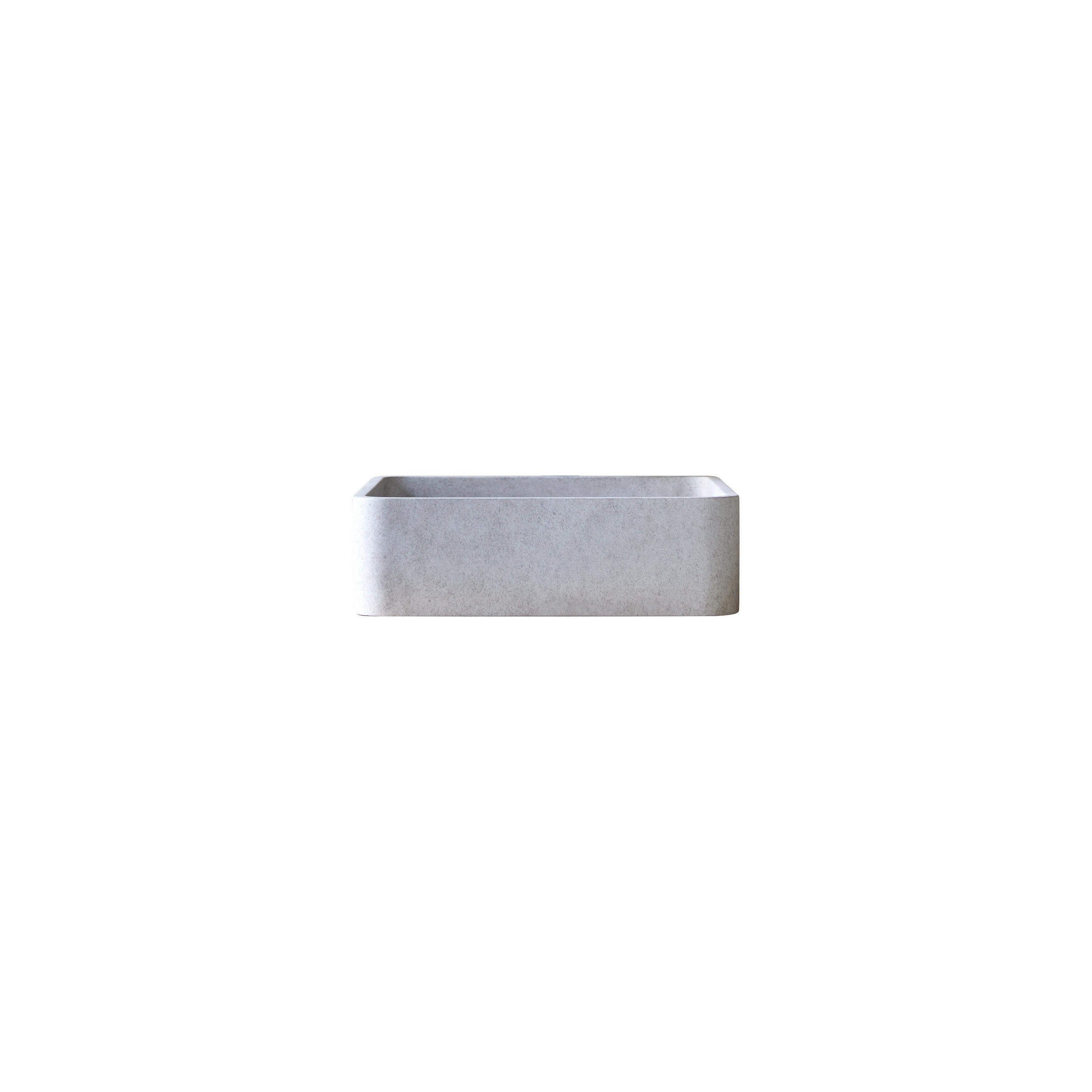 Tikamoon Waschbecken Grau 39x12x39 cm