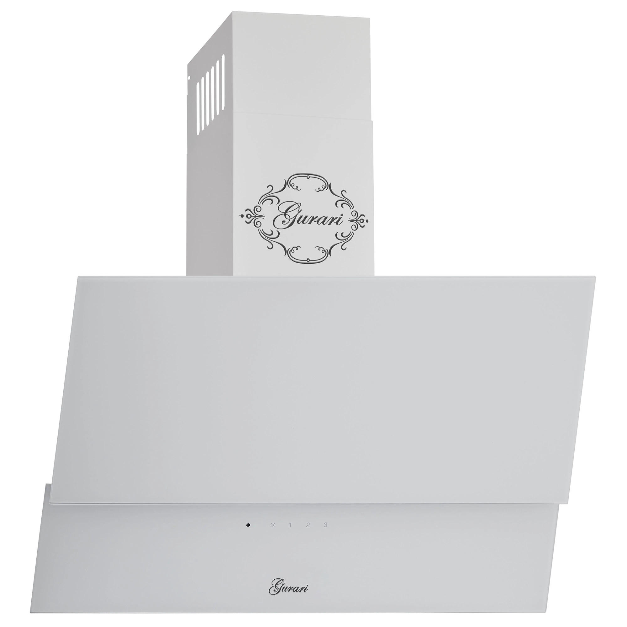 DUNSTABZUGSHAUBE GCH 268 WH 8 Prime + Umluftset, 80 cm Weiß Glas - Weiß, Glas/Metall (80/36/37cm) - Gurari