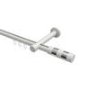 INNENLAUF-GARDINENSTANGEN-SET Prestige Mavell 120 cm, 1-läufig, 20 mm Ø Weiß - Chromfarben/Weiß, Metall (120cm) - INTERDECO