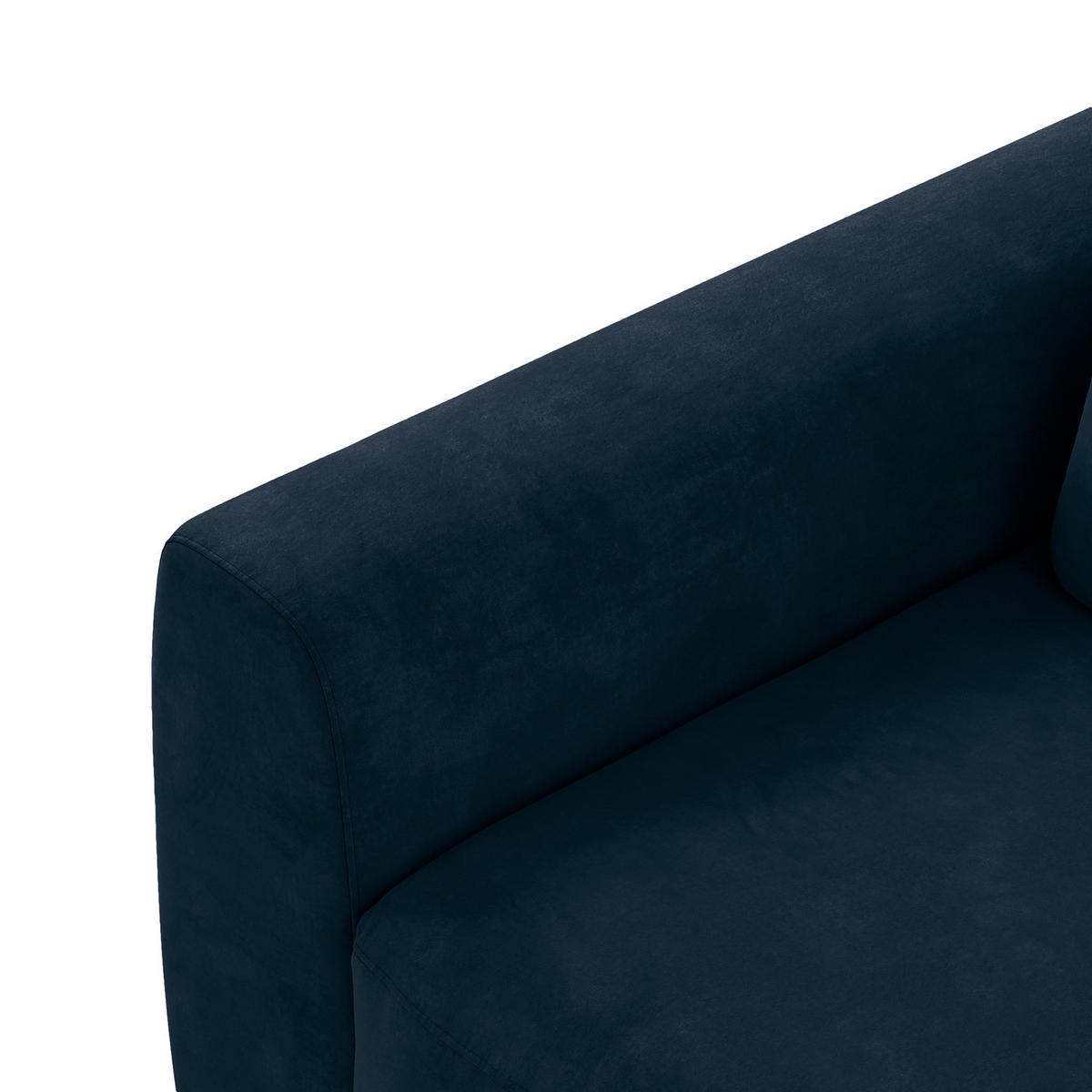 2-SITZER SOFA - Blau/Schwarz, Kunststoff/Textil (182/80/117cm) - home24