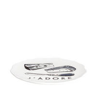 TELLER J'adore in Schwarz - 15cm - Multicolor, Keramik (12/12/1.5cm) - Blond Amsterdam