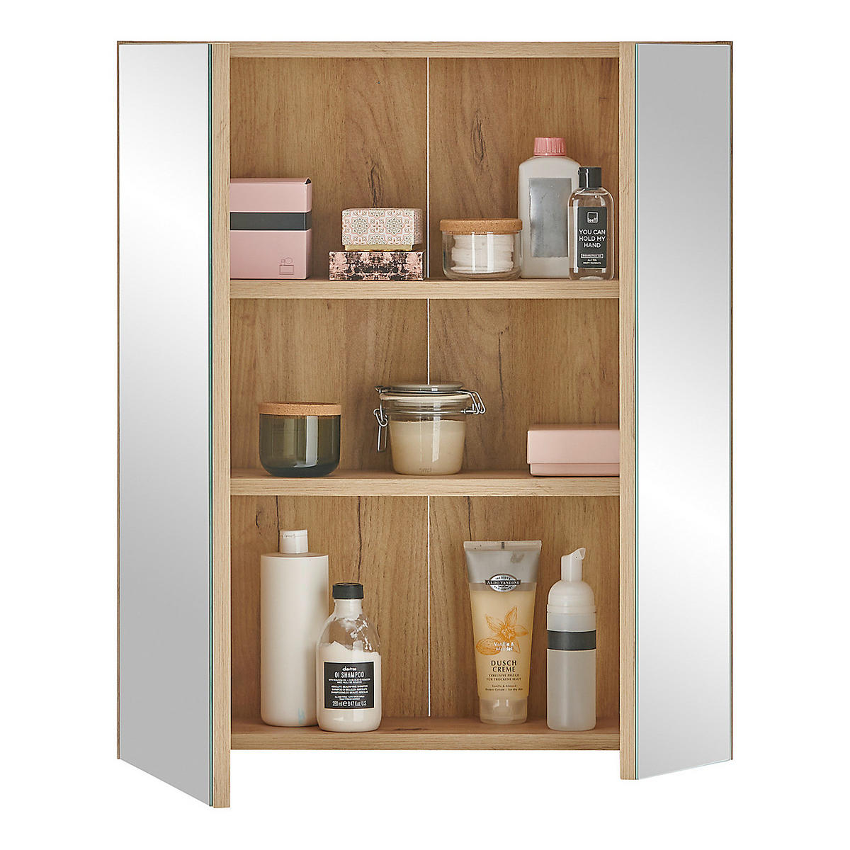 SPIEGELSCHRANK - Ohne Beleuchtung - Eiche Artisan, Holzwerkstoff (60/70/20cm) - home24