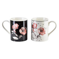 BECHER Colorato Schwarz Weiß 25/9.5/10 cm Keramik - Schwarz/Weiß, Keramik (9.5/10/25cm) - Mondex