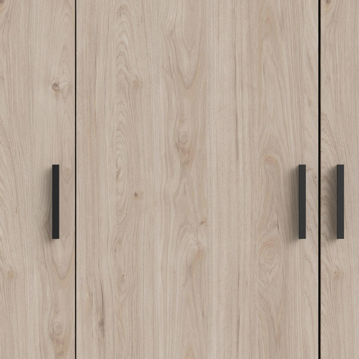 KLEIDERSCHRANK Hickory-Dekor - Braun, Holzwerkstoff (196/201/50cm) - ebuy24