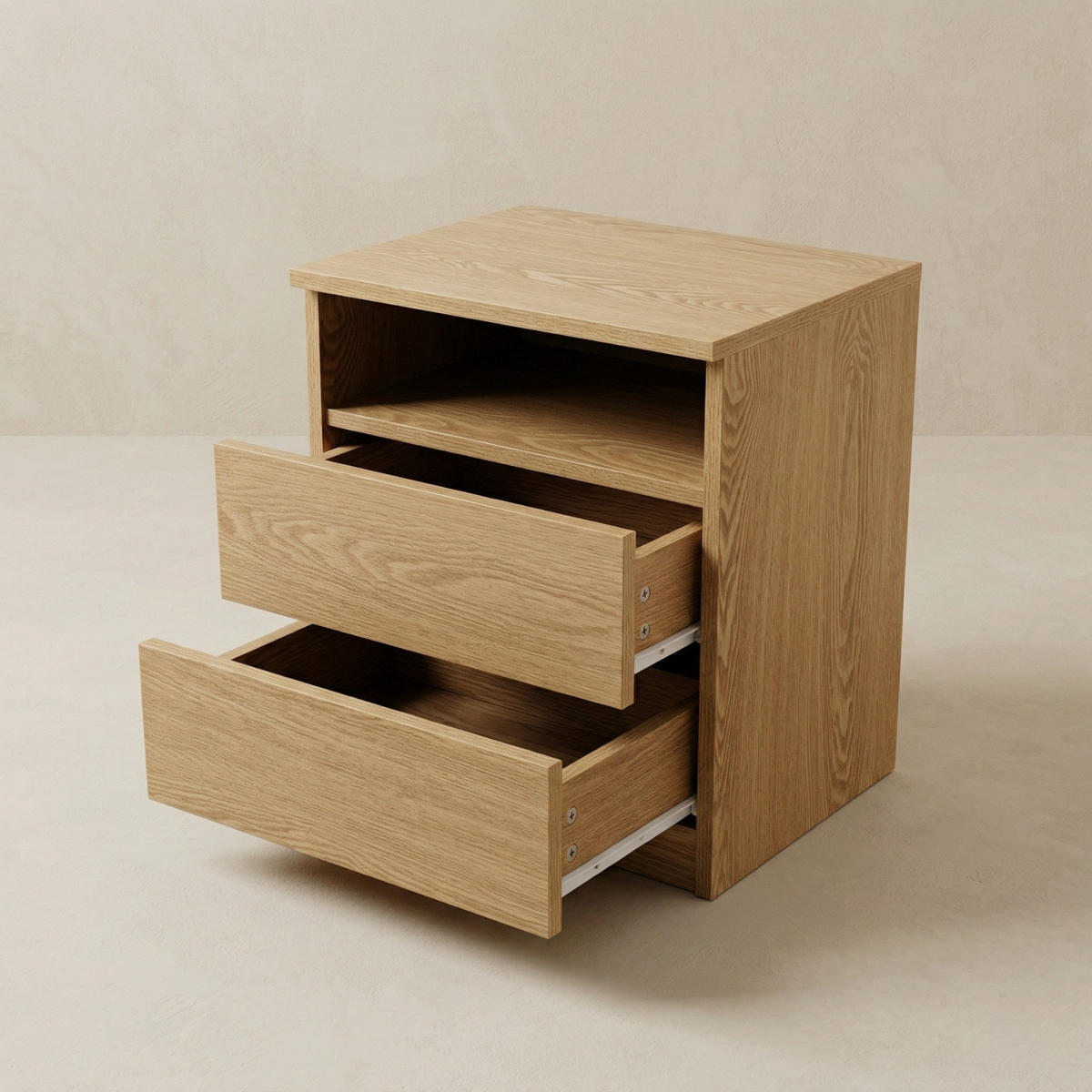 NACHTKOMMODE Auri 40/50/32 cm - Braun, Holzwerkstoff (40/50/32cm) - EDAXO