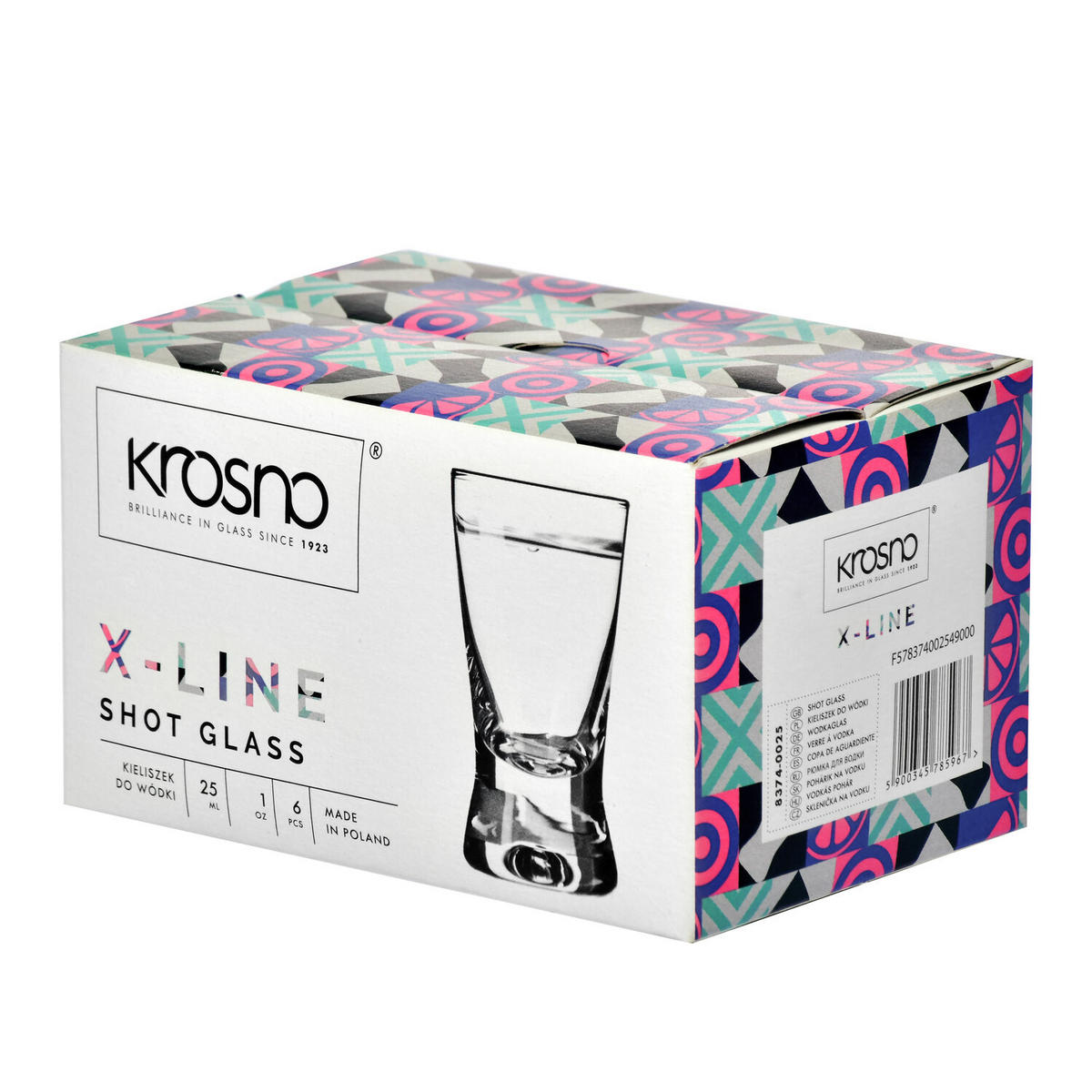 SCHNAPSGLÄSER, 6er-Set, 25 ml - Transparent, Glas (0.025L) - Krosno Glass