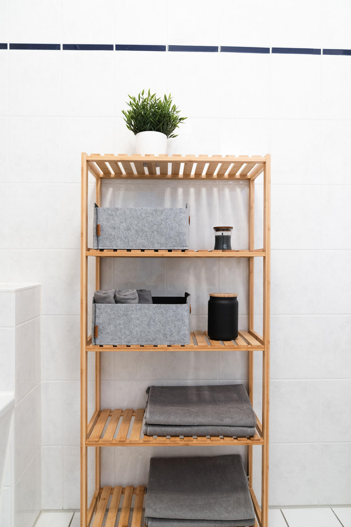 AUFBEWAHRUNGSBOXEN 4er-Set - Hellgrau, Textil (31/15/31cm) - Miqio Design