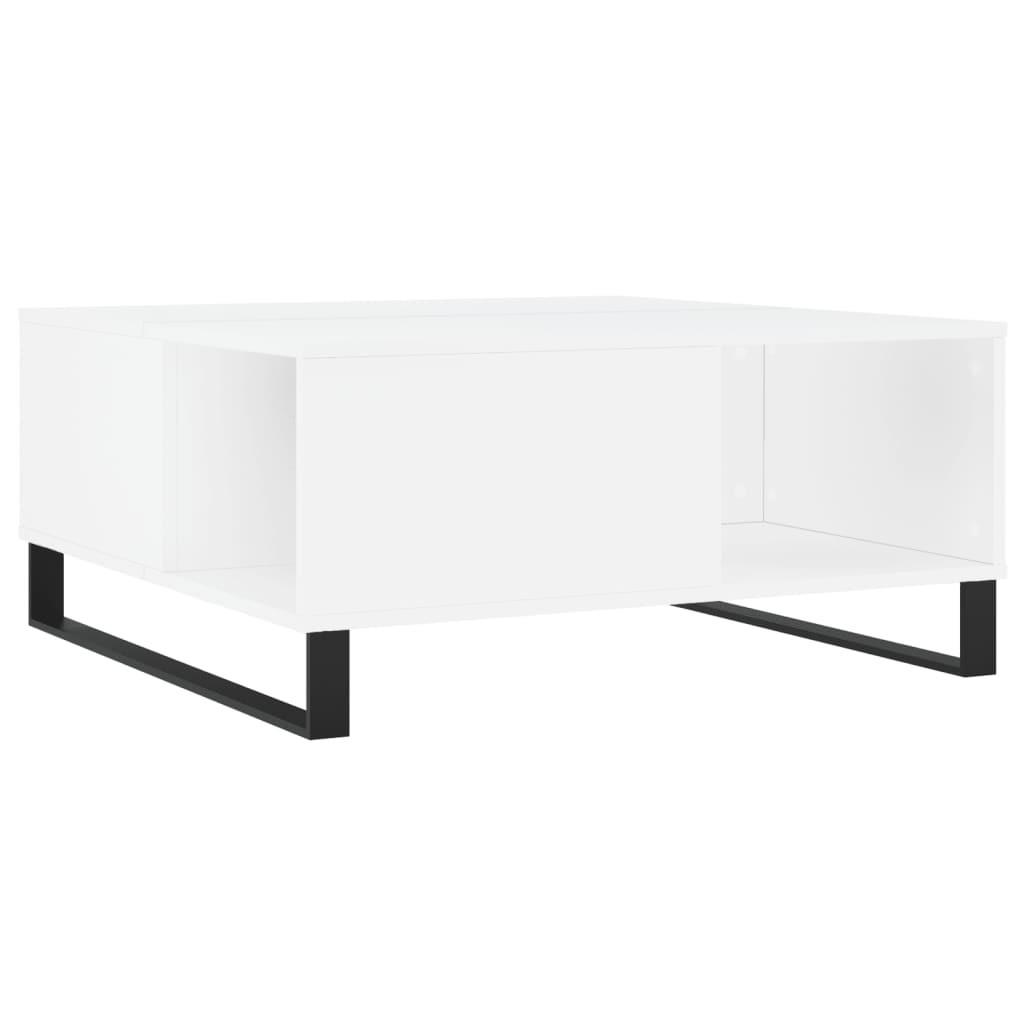 COUCHTISCH Weiß 80x80x36,5 cm Holzwerkstoff - Weiß, Holzwerkstoff (80/80/36.5cm) - furnicato