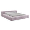 POLSTERBETT mit Lattenrost 200x260 Violett - Lila/Flieder, Kunststoff/Textil (140/200cm) - Makamii