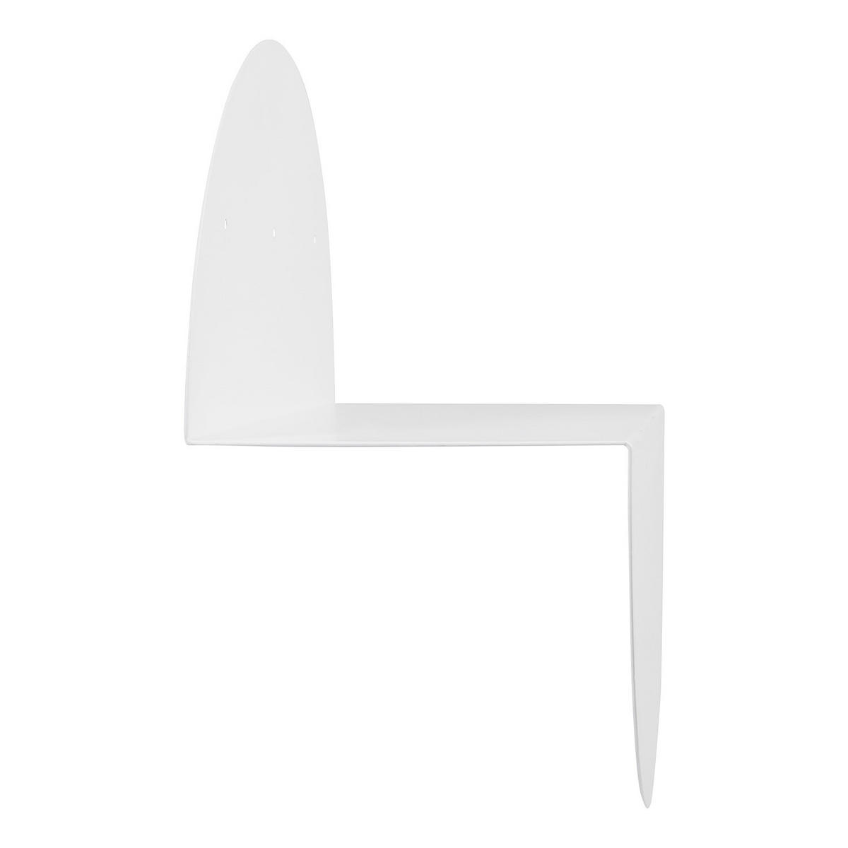 WANDBOARD - Eisen - Weiß, Metall (40/40/20cm) - home24