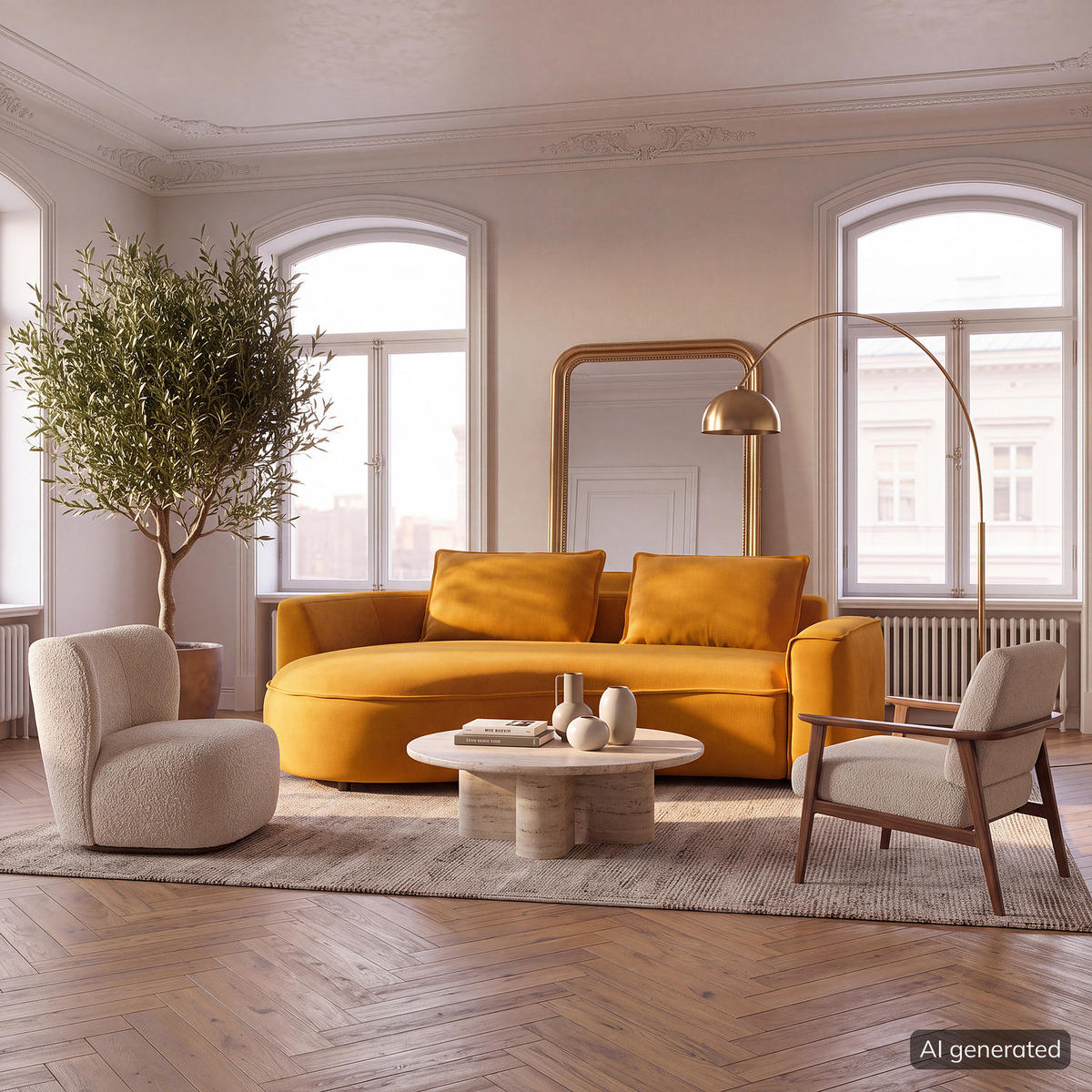 2,5-SITZER SOFA - Schwarz/Orange, Kunststoff/Textil (217/82/146cm) - home24