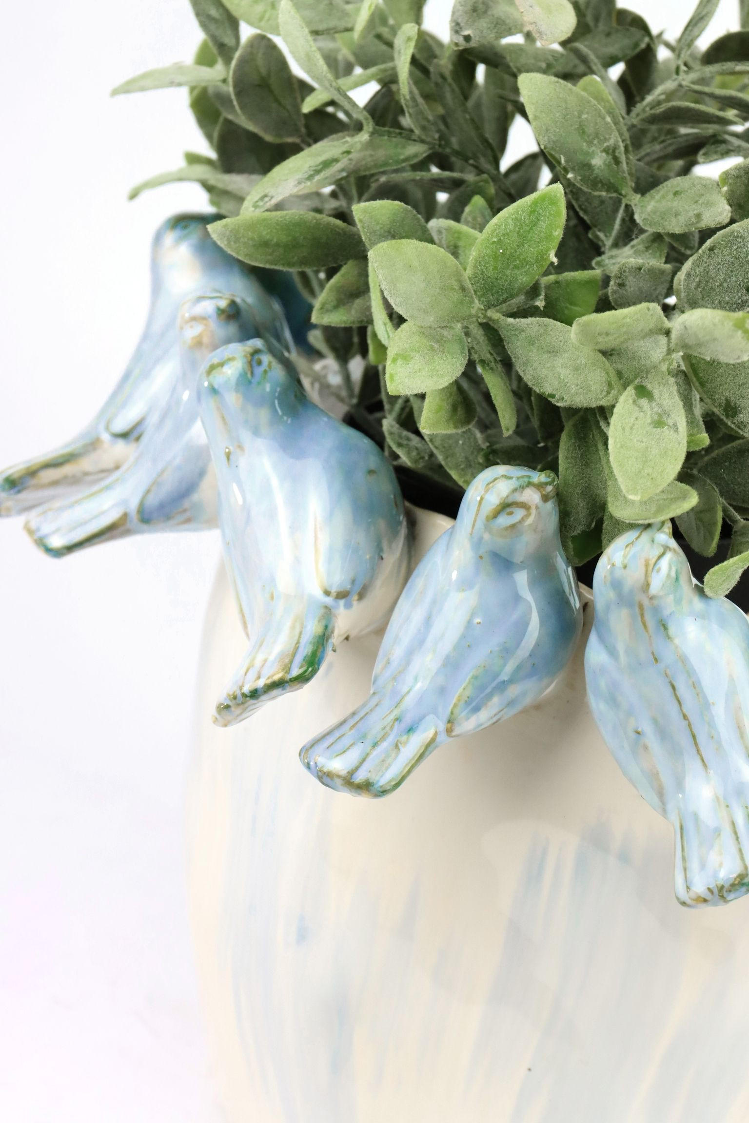 ÜBERTOPF Birdy ø29 cm - Blau, Keramik (29/19.5/29cm) - FURNARO