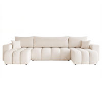 WOHNLANDSCHAFT Anabel Schlaffunktion - Weiß, Holzwerkstoff/Textil (318/79/145cm) - Fun Möbel