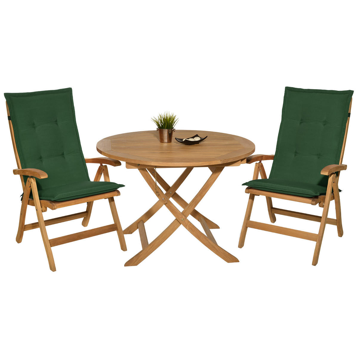 HOCHLEHNERAUFLAGE Loft HL 120/50/6 Dunkelgrün 4tlg - Dunkelgrün, Textil (50/6/120cm) - Beautissu 