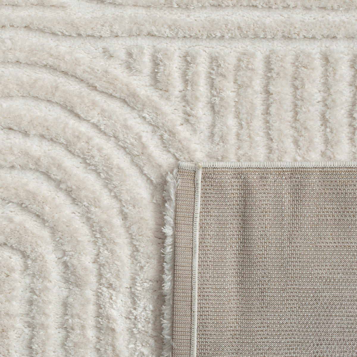 HOCHFLORTEPPICH 160/220 cm Palma 333 - Weiß, Textil (160/220cm) - Paco Home
