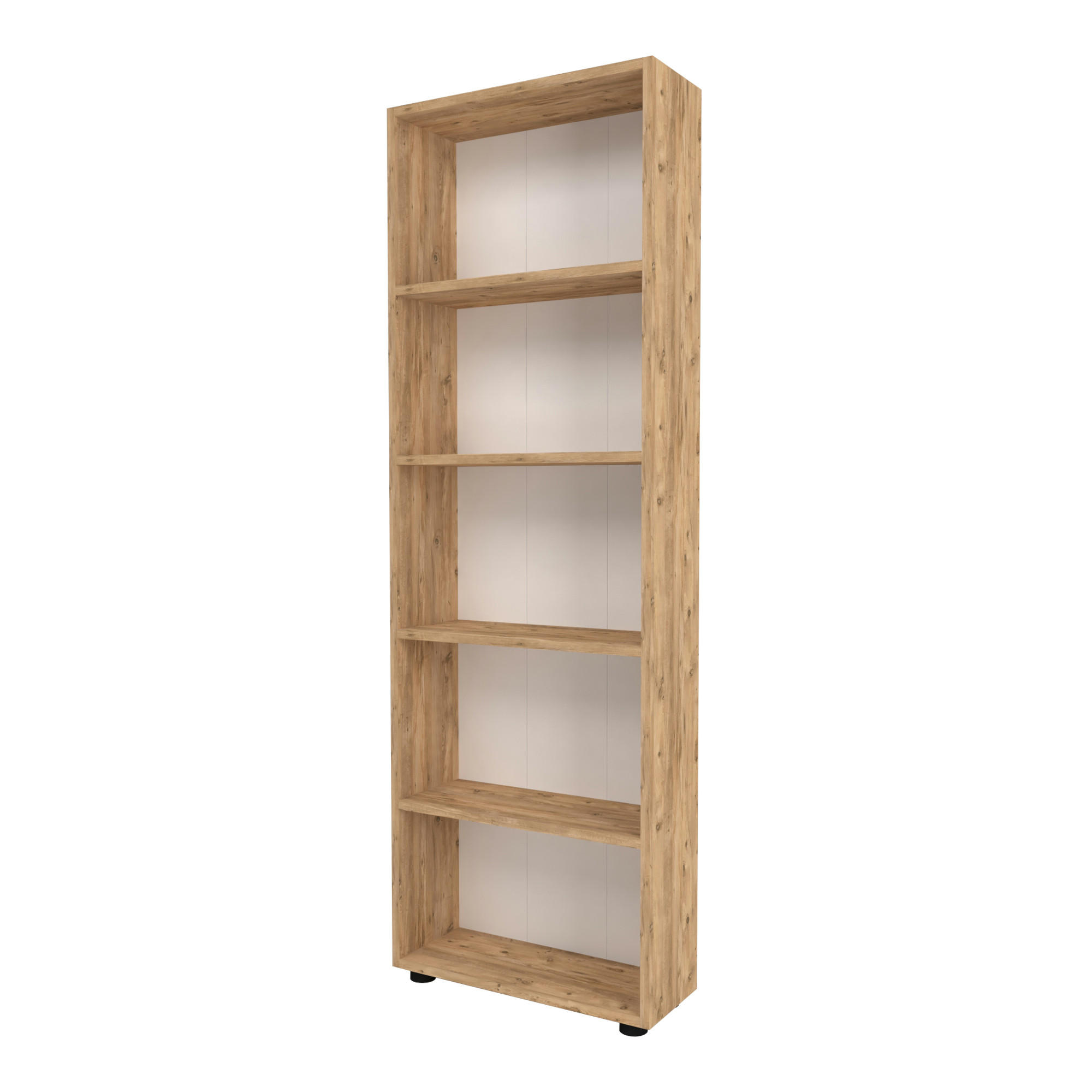 BÜCHERREGAL Vara - Eichefarben, Holzwerkstoff (55/172/20cm) - [en.casa]