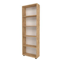 BÜCHERREGAL Vara - Eichefarben, Holzwerkstoff (55/172/20cm) - [en.casa]