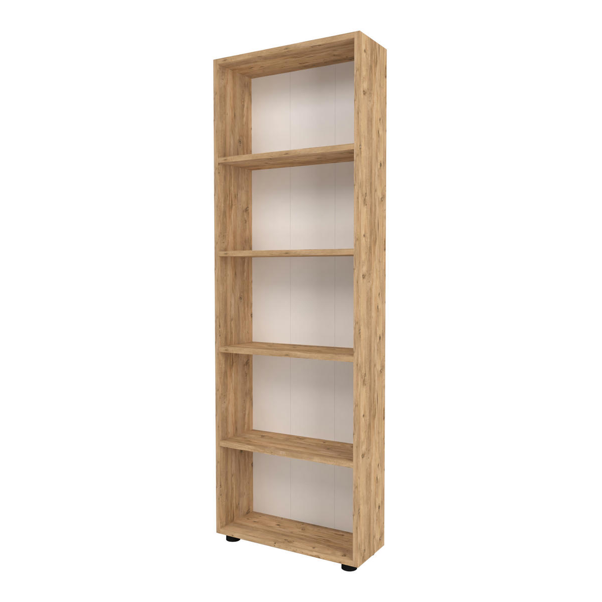 BÜCHERREGAL Vara - Eichefarben, Holzwerkstoff (55/172/20cm) - [en.casa]