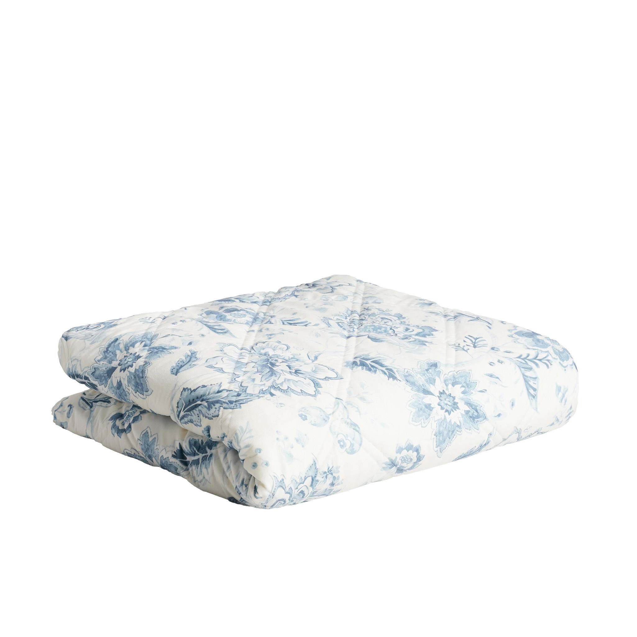 TAGESDECKE Florieta - Hellblau, Textil (200/220cm) - home&you