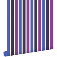 TAPETE Streifen 53 cm x 10.05 m - Blau, Papier (53/1000cm) - ESTAhome