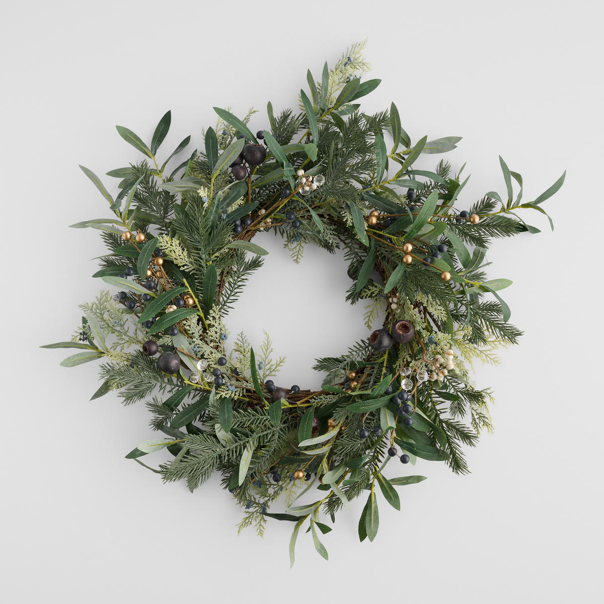 WEIHNACHTSKRANZ Blissino, Ø 60cm - Grün, Kunststoff (60/10/60cm) - home&you