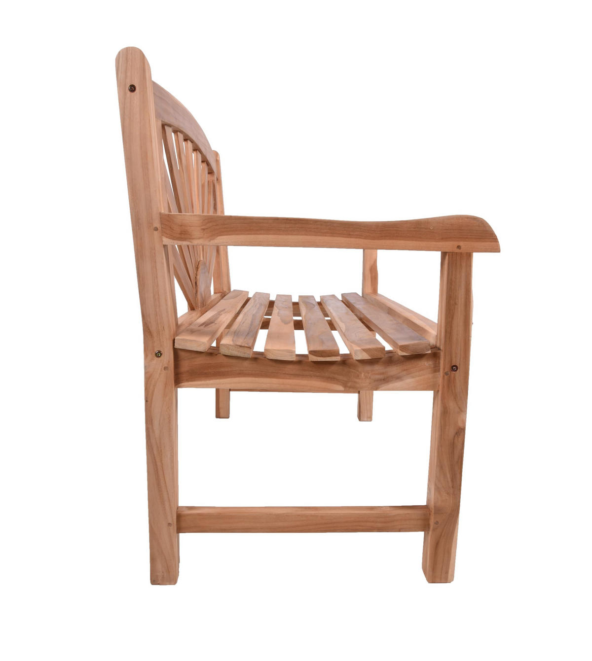 GARTENBANK Oscar 2-Sitzer Terrassenbank - Braun, Holz (110/92/64cm) - DELUKE