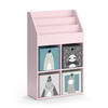 KINDERREGAL Luigi Rosa 72 x 114.2 cm mit 4 Faltboxen - Pink, Holzwerkstoff (72/114.2/31.2cm) - Vicco