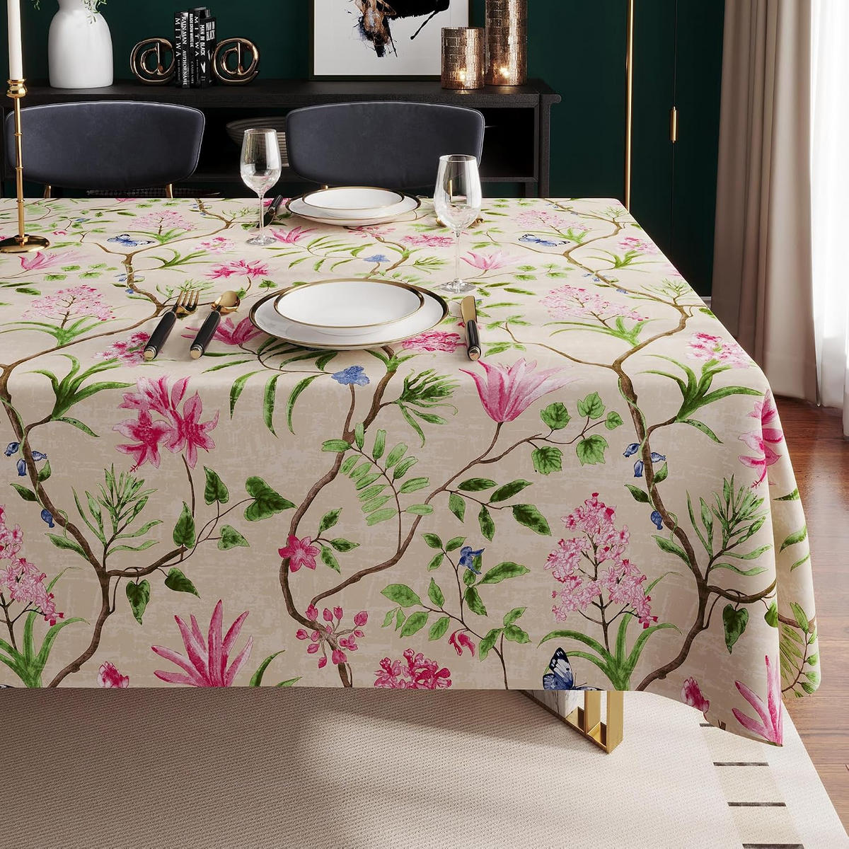 TISCHDECKE – 140 x 220 cm-Hellrosa - Hellrosa, Textil (140/220cm)
