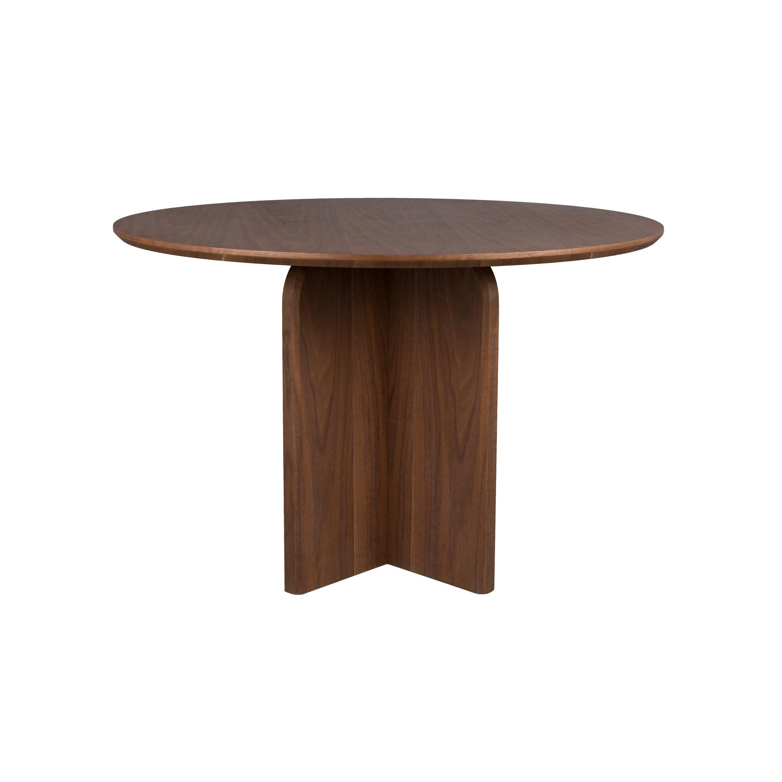 ESSTISCH Laurent Rund 120 cm Walnussfarbe - Braun, Holzwerkstoff (120/120/75cm) - Housecraft Living