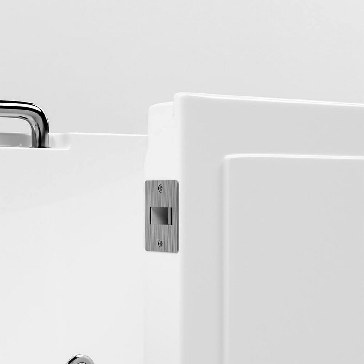 SENIORENBADEWANNE liegend mit Whirlpoolfunktion VITAL M - 153 x 76 cm Links - Weiß, Kunststoff (153/64/76cm) - Home Deluxe
