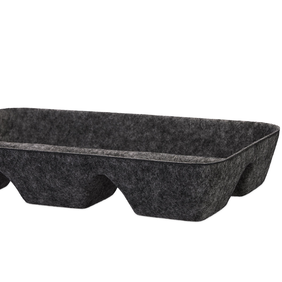 SCHUBLADENORGANIZER - Anthrazit, Textil (19/29.5/5.5cm) - Relaxdays