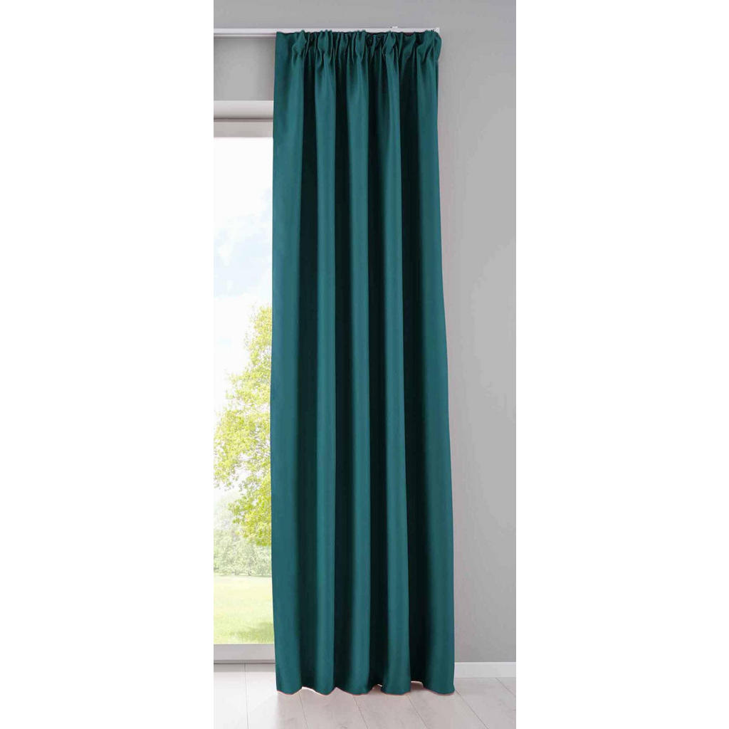 Thumbnail - Gardinenbox Vorhang, Petrol, Textil, 295x225 cm, Oeko-Tex® Standard 100, Wohntextilien, Gardinen & Vorhänge, Verdunkelun...