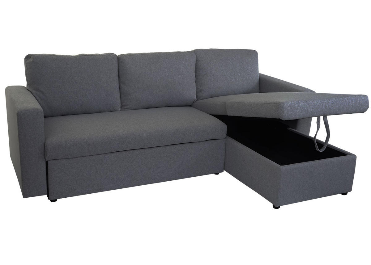 SCHLAFSOFA Anthrazit - Anthrazit, Textil (220/152cm) - MCW