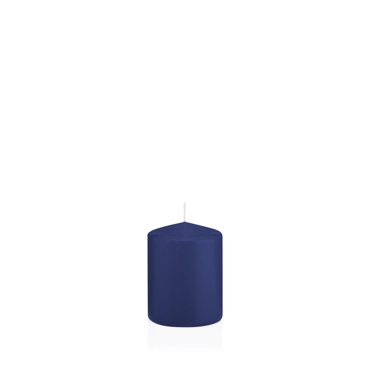 STUMPENKERZEN Dunkelblau Ø 58 x 80 mm, 16 Stück - Dunkelblau, Paraffin (6/8cm) - Wiedemann Kerzen